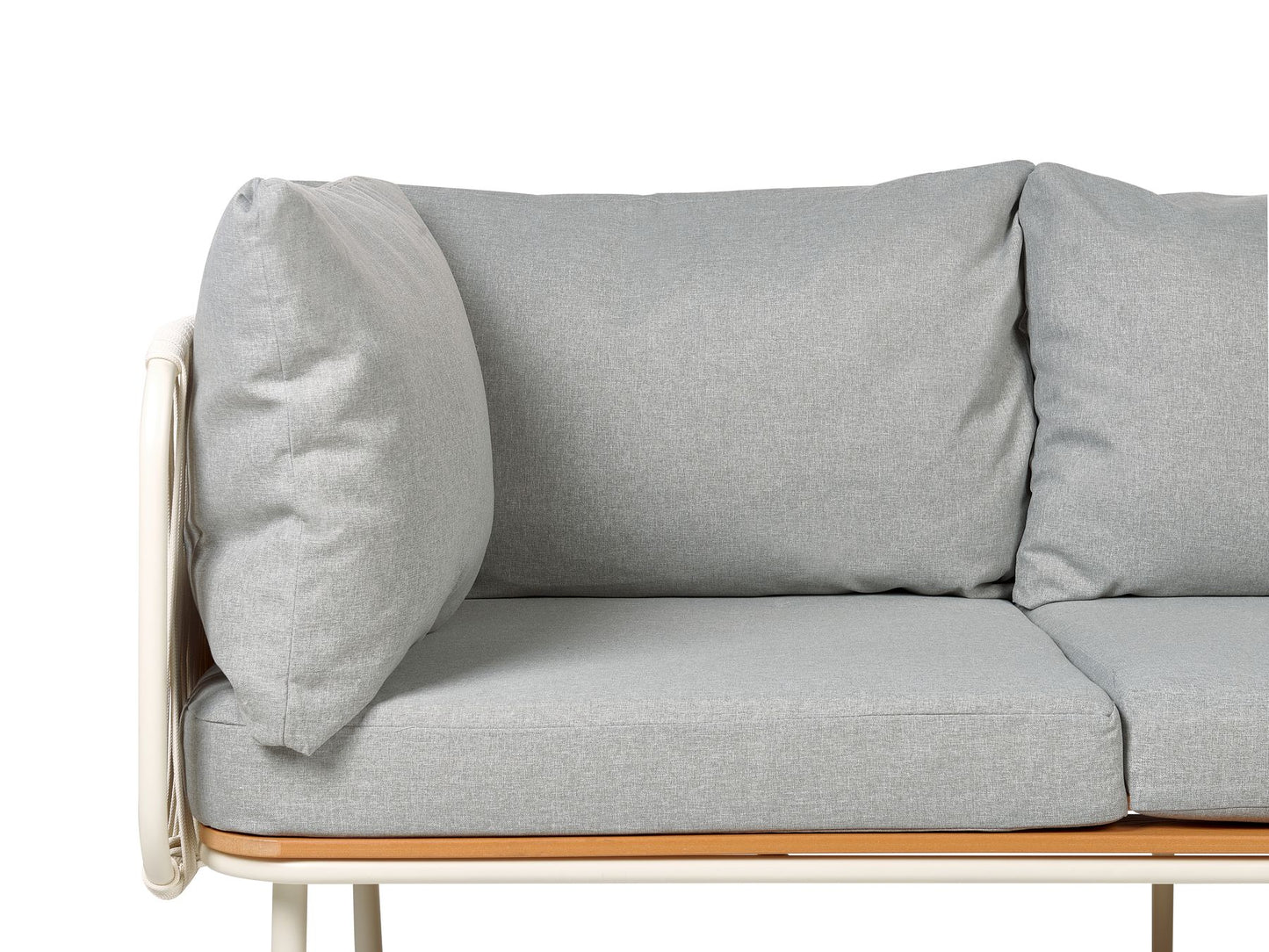 Garden Sofa Set 5 Seater SENISE Metal Grey