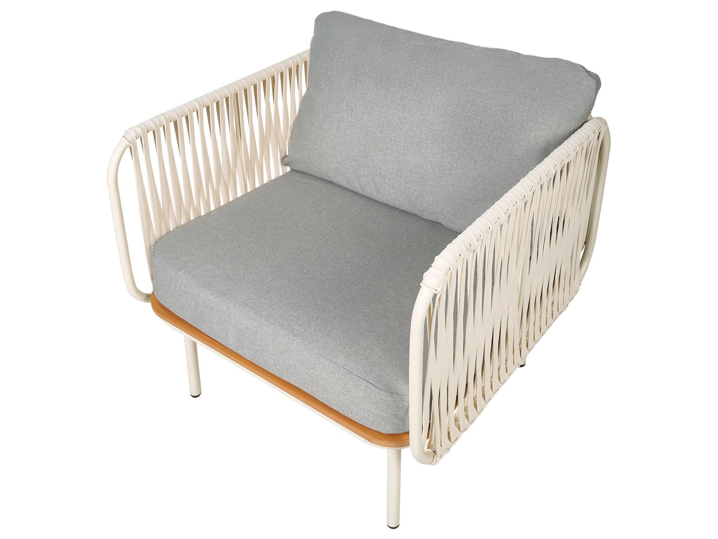 Garden Sofa Set 5 Seater SENISE Metal Grey