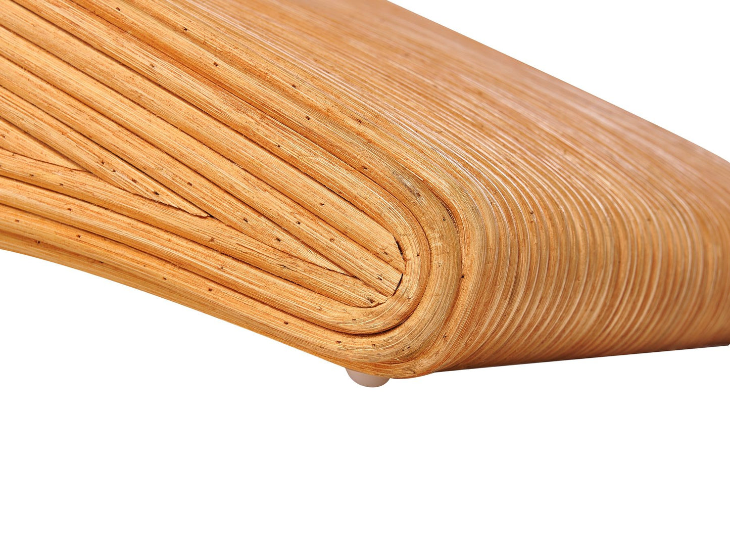 Rattan Sun Lounger Light Wood AIROLE