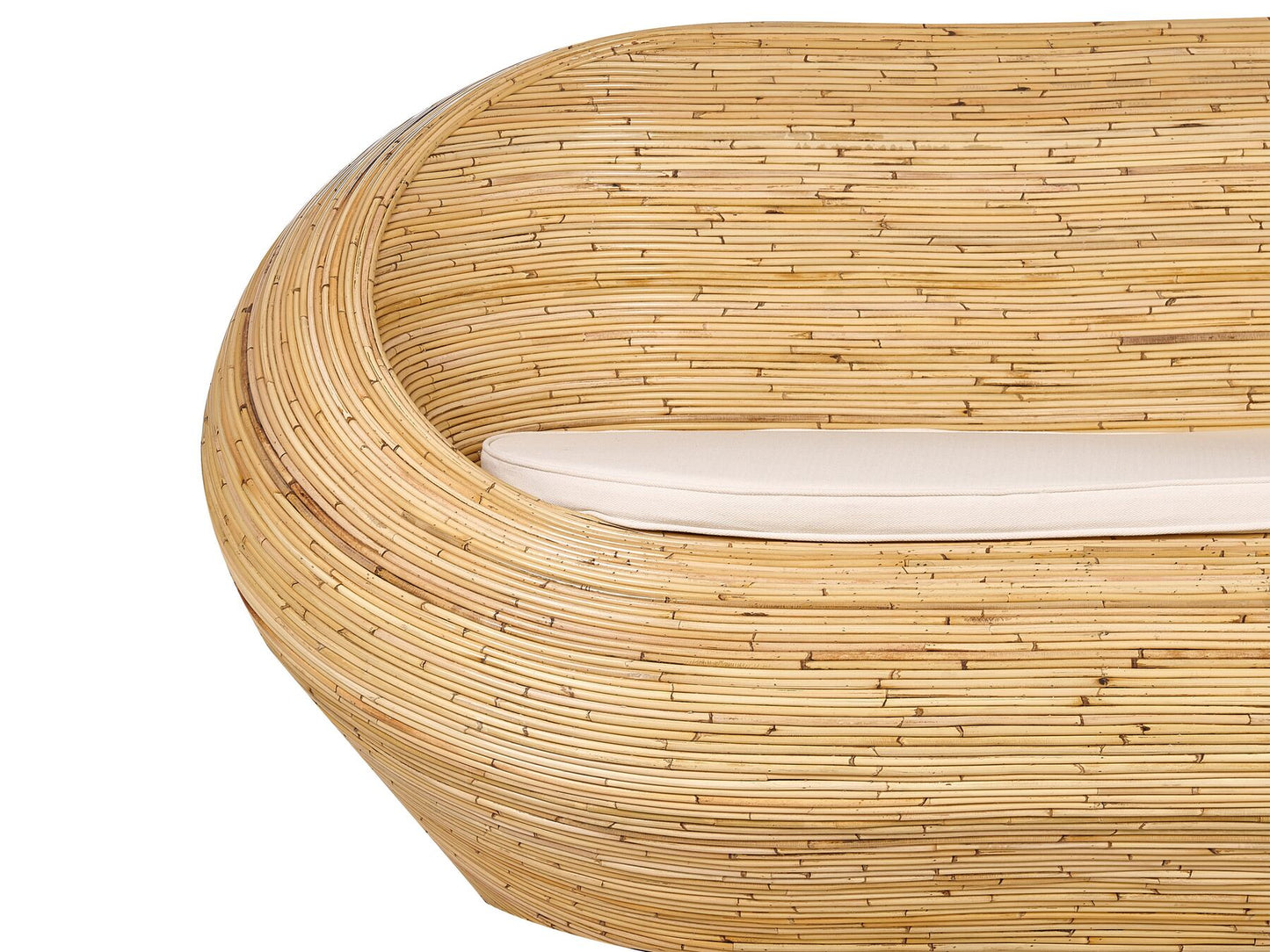 Garden Sofa 2 Seater MAIORI Rattan Natural
