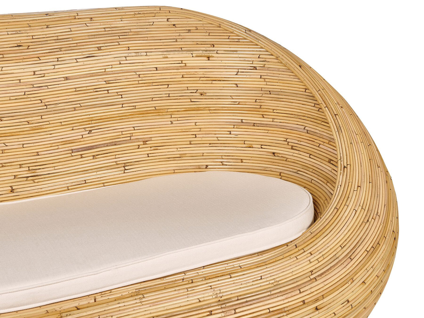 Garden Sofa 2 Seater MAIORI Rattan Natural