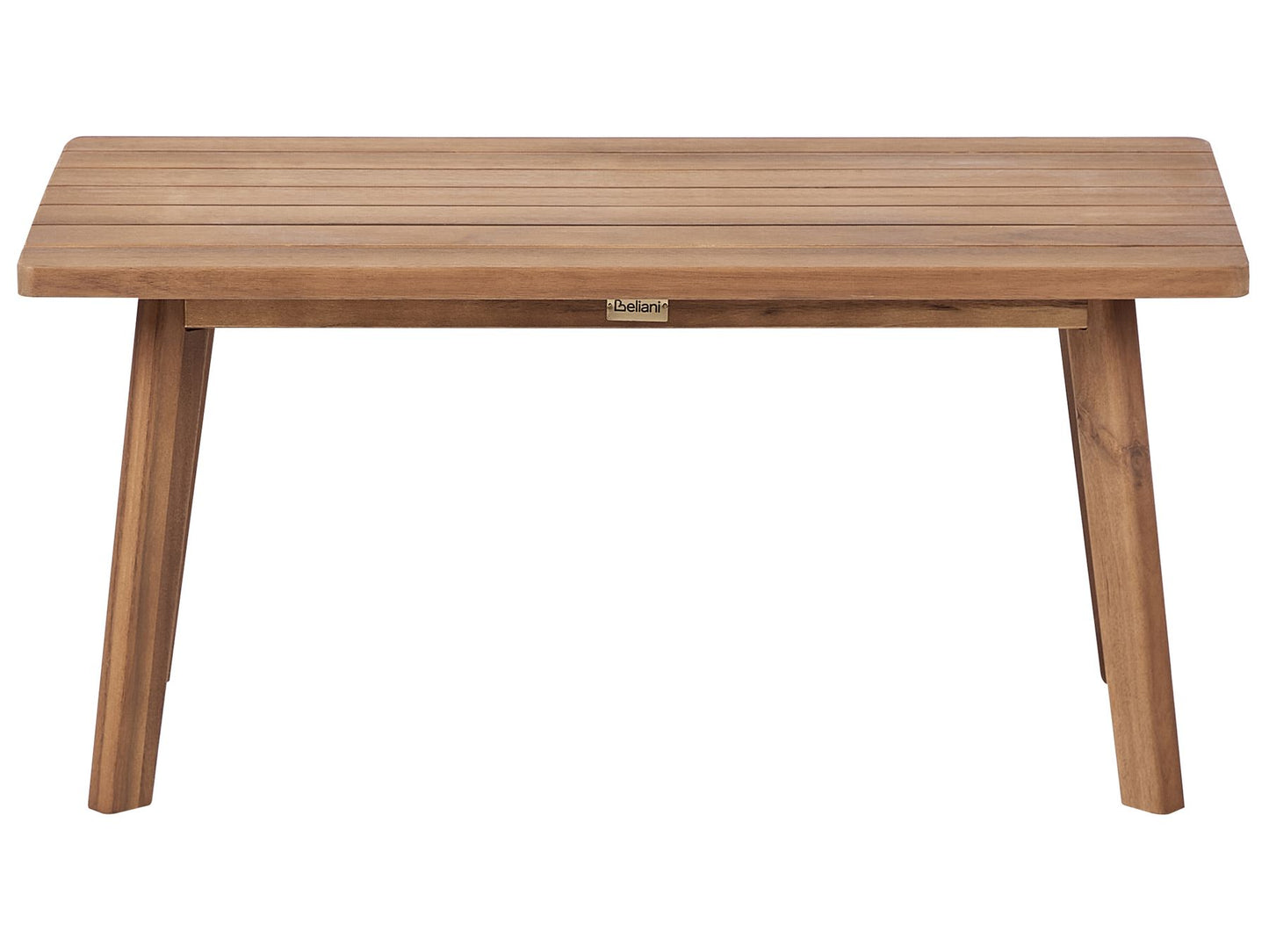 Garden Lounge Set with Table 4 Seater ARENELLA Certified Acacia Wood Light Beige