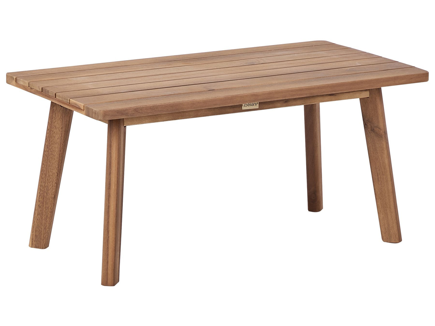 Garden Lounge Set with Table 4 Seater ARENELLA Certified Acacia Wood Light Beige