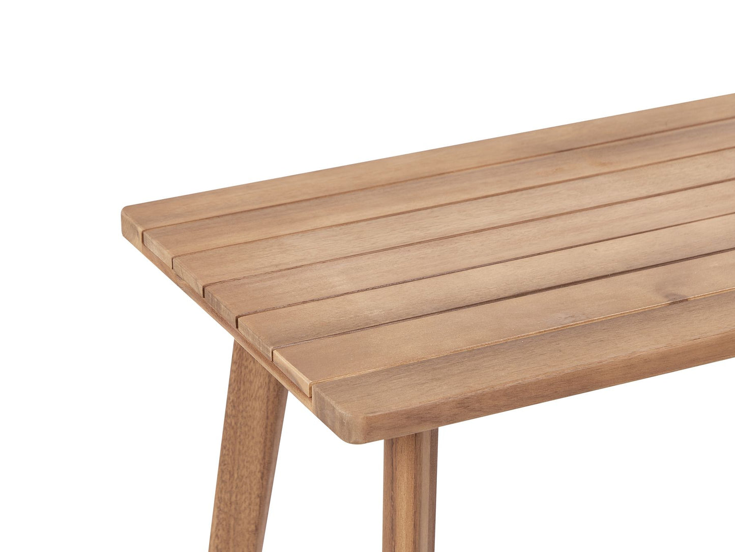 Garden Lounge Set with Table 4 Seater ARENELLA Certified Acacia Wood Light Beige