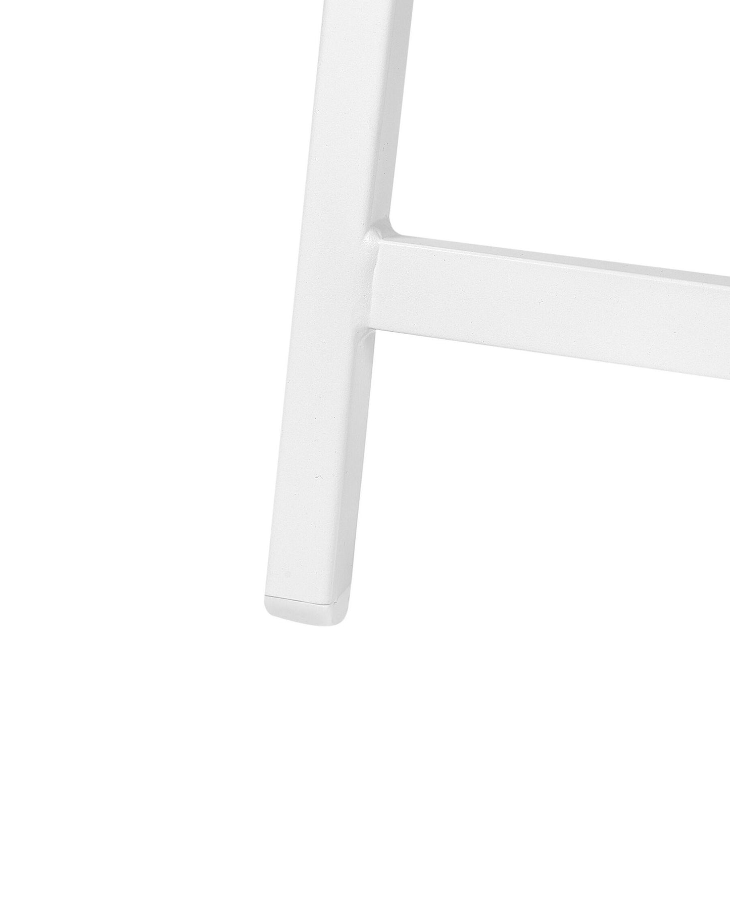 Set of 2 Garden Chairs MARCEDDI with Footstool Metal White/ Beige