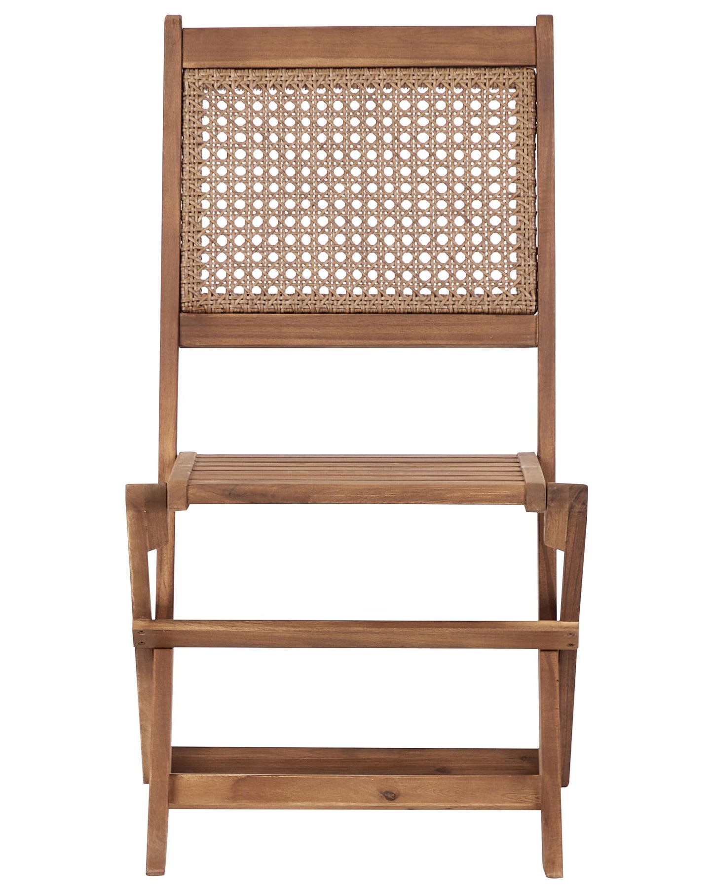 Set of 2 Garden Chairs PARAGGI Certified Acacia Wood Dark Brown
