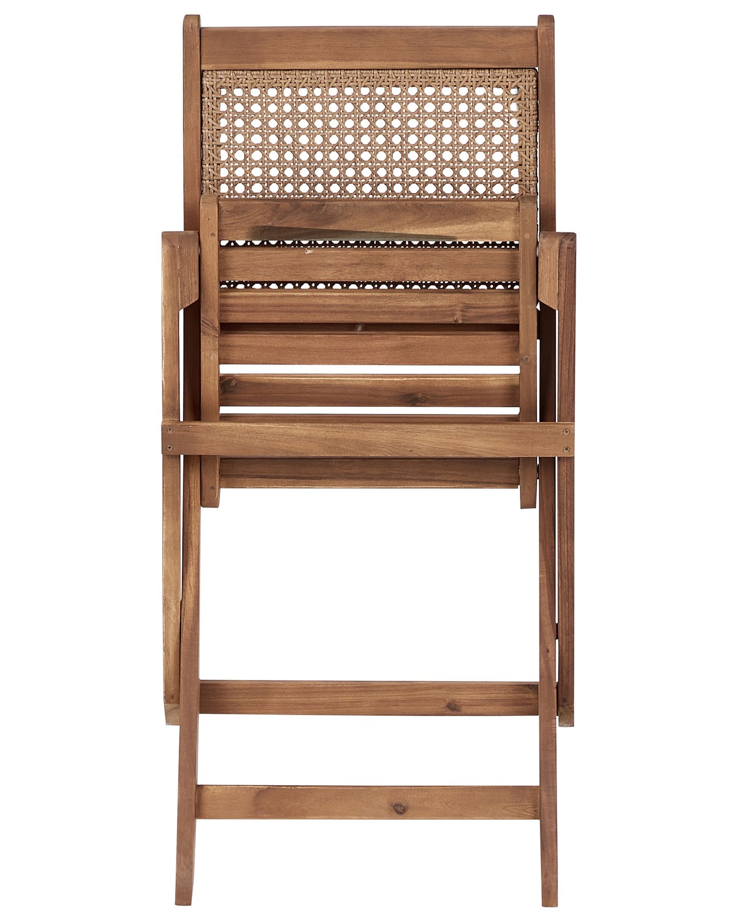 Set of 2 Garden Chairs PARAGGI Certified Acacia Wood Dark Brown