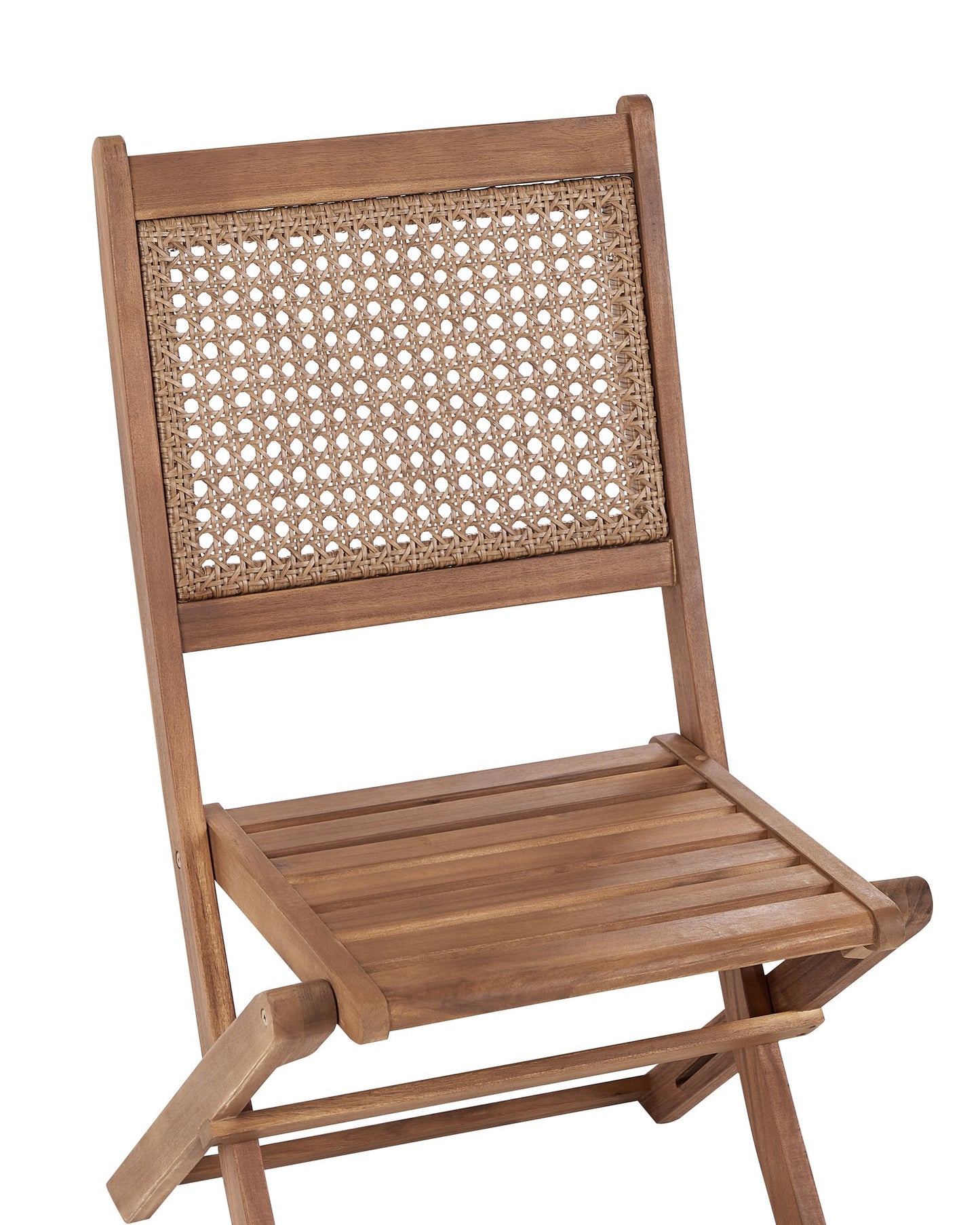 Set of 2 Garden Chairs PARAGGI Certified Acacia Wood Dark Brown