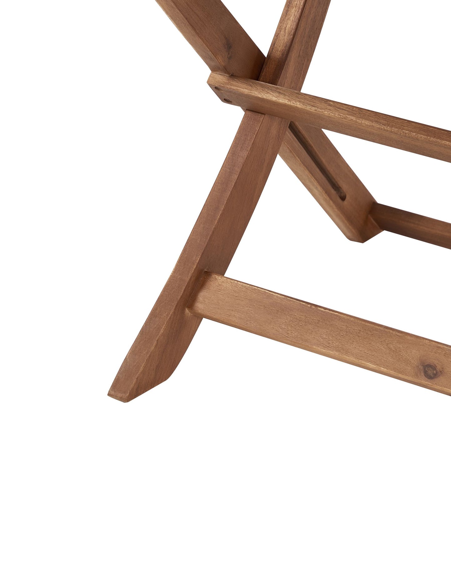 Set of 2 Garden Chairs PARAGGI Certified Acacia Wood Dark Brown