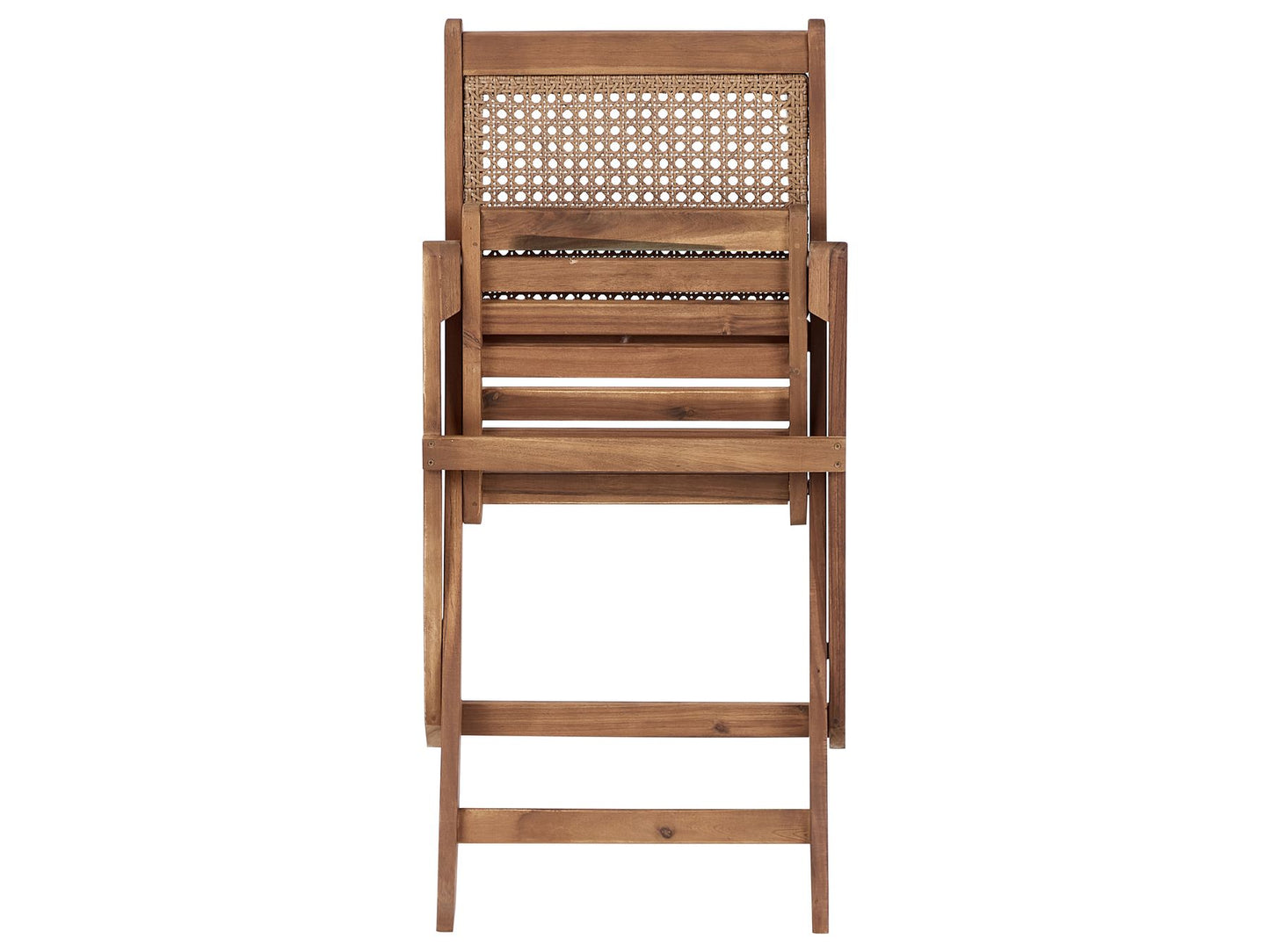 Garden Dining Set 4 Seater PARAGGI Certified Acacia Wood Dark Brown