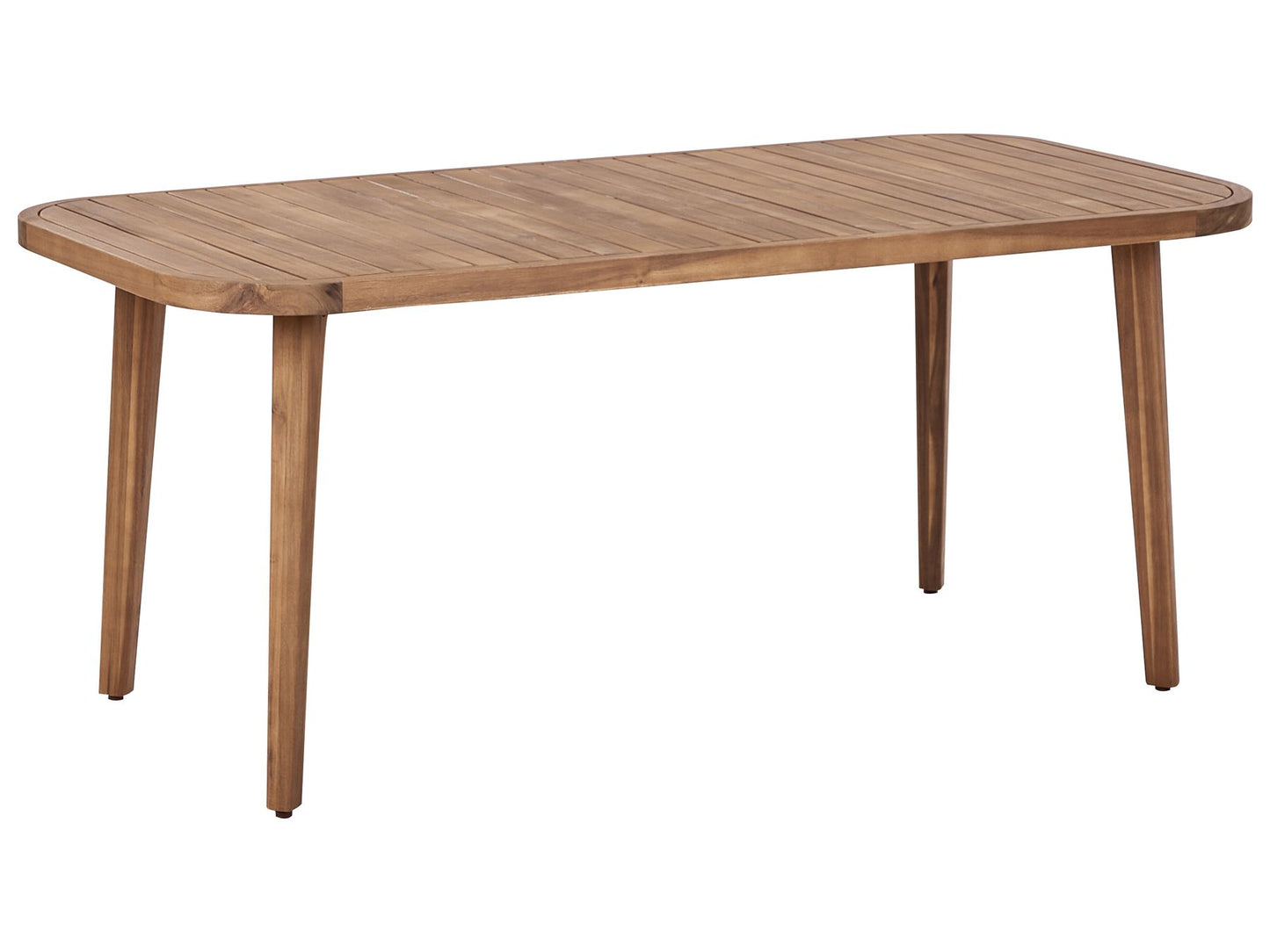Garden Dining Set 4 Seater PARAGGI Certified Acacia Wood Dark Brown