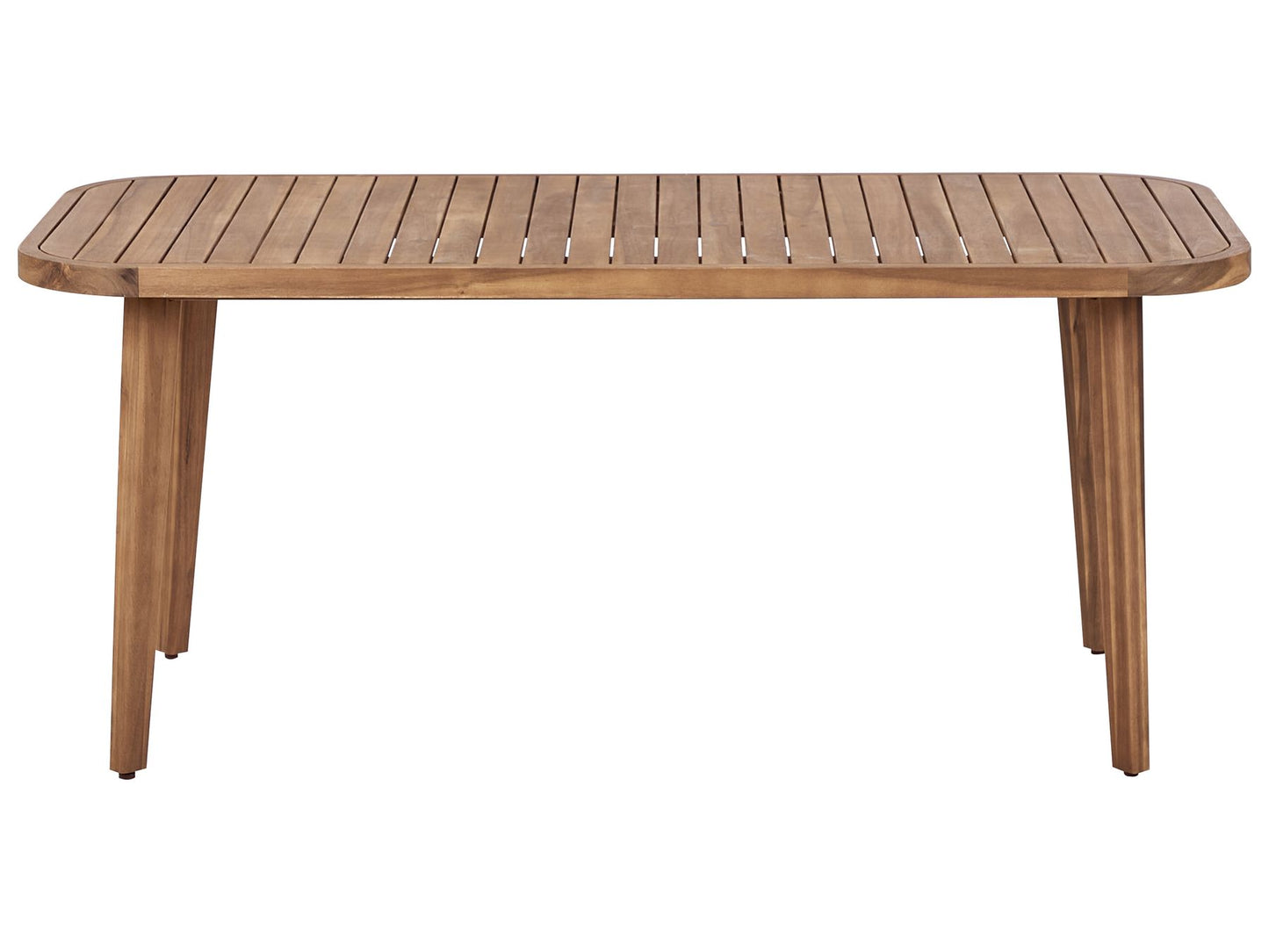 Garden Dining Set 4 Seater PARAGGI Certified Acacia Wood Dark Brown