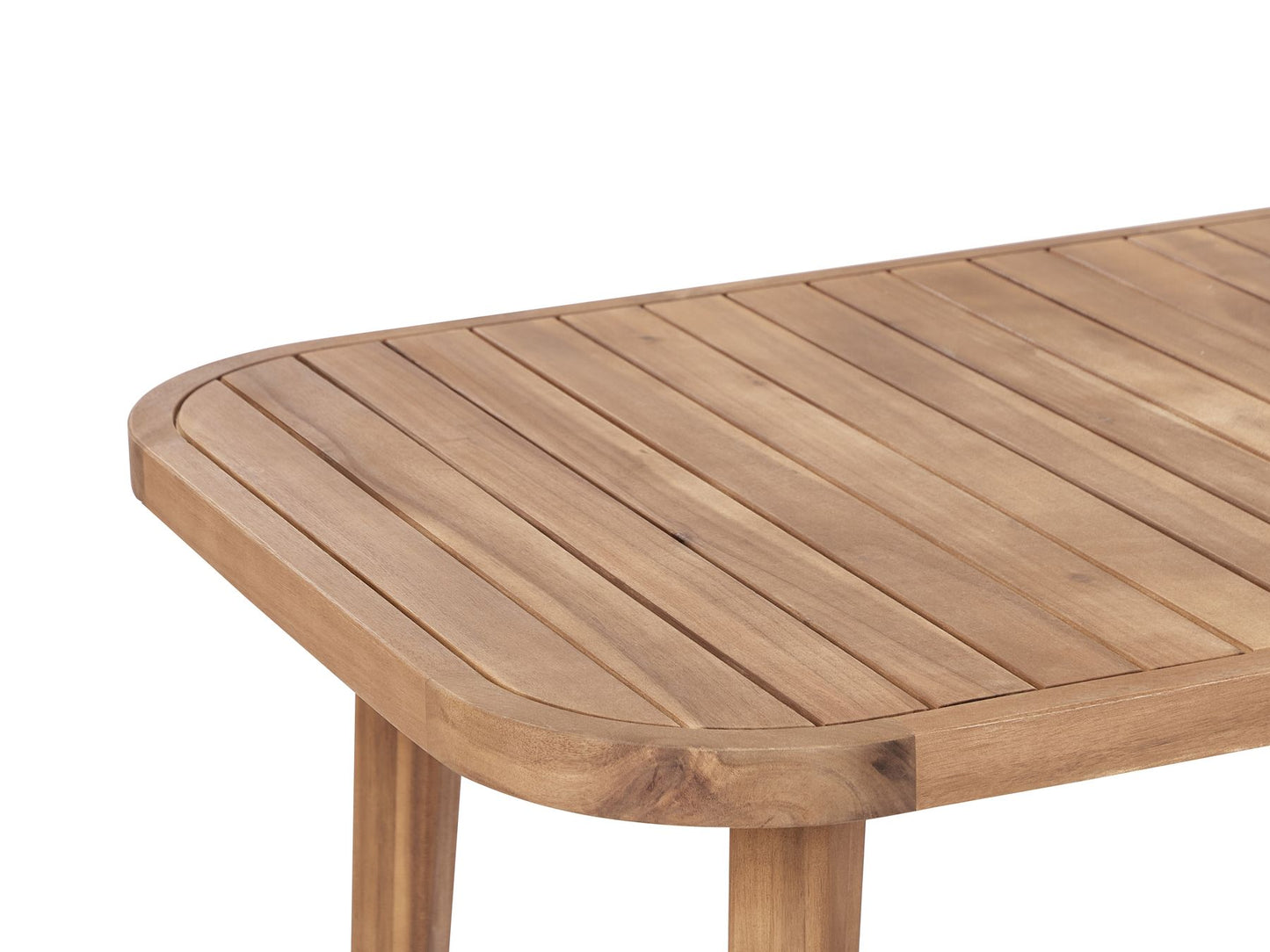 Garden Dining Set 4 Seater PARAGGI Certified Acacia Wood Dark Brown