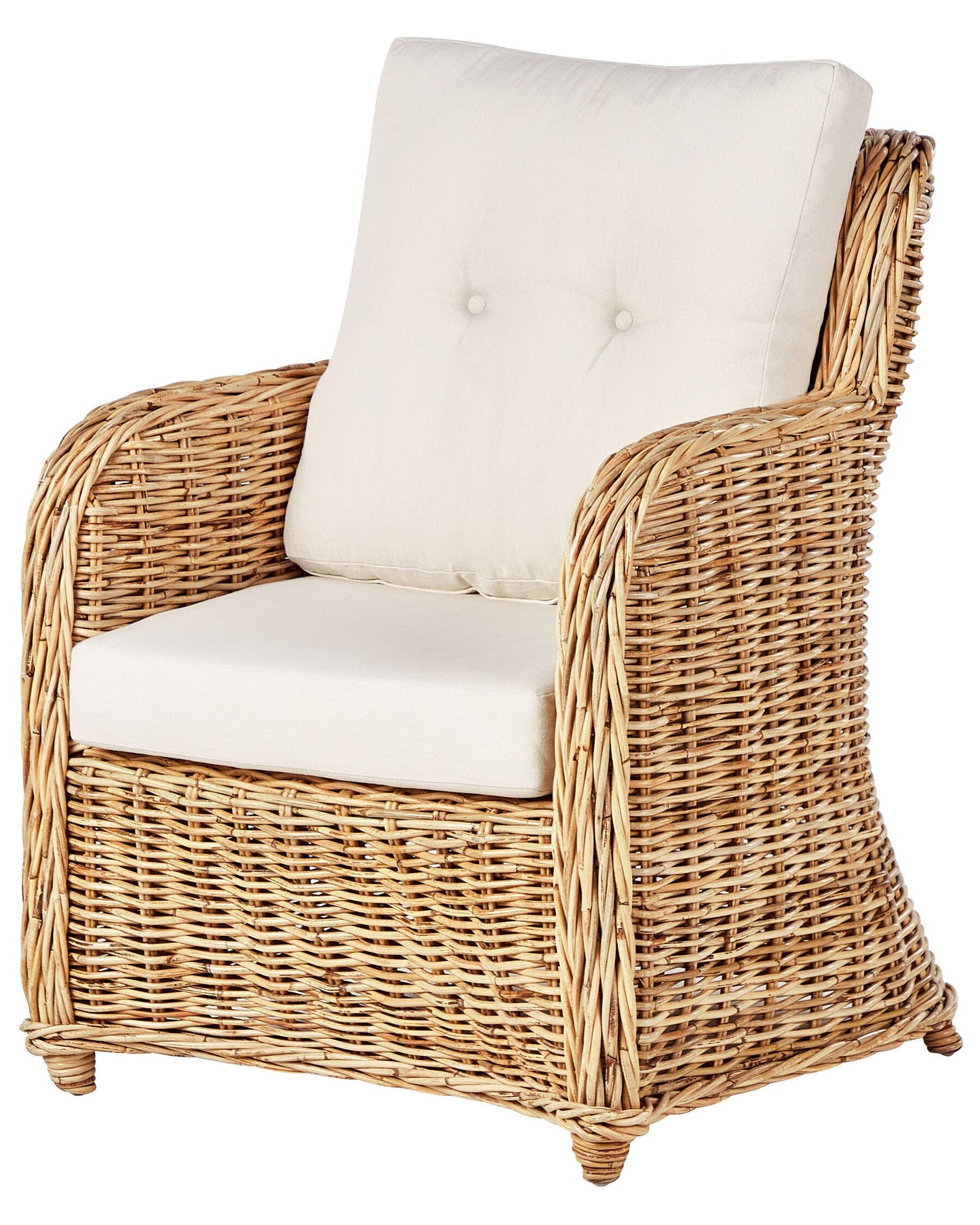 Garden Sofa Set 5 Seater ALESSANO Rattan Natural