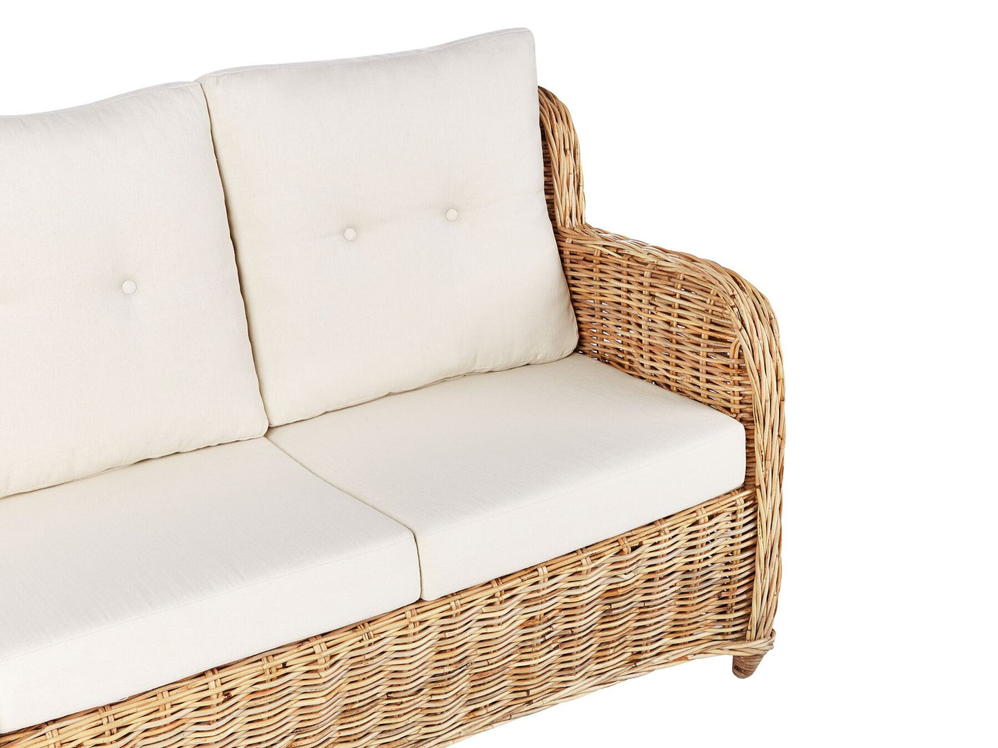 Garden Sofa Set 5 Seater ALESSANO Rattan Natural