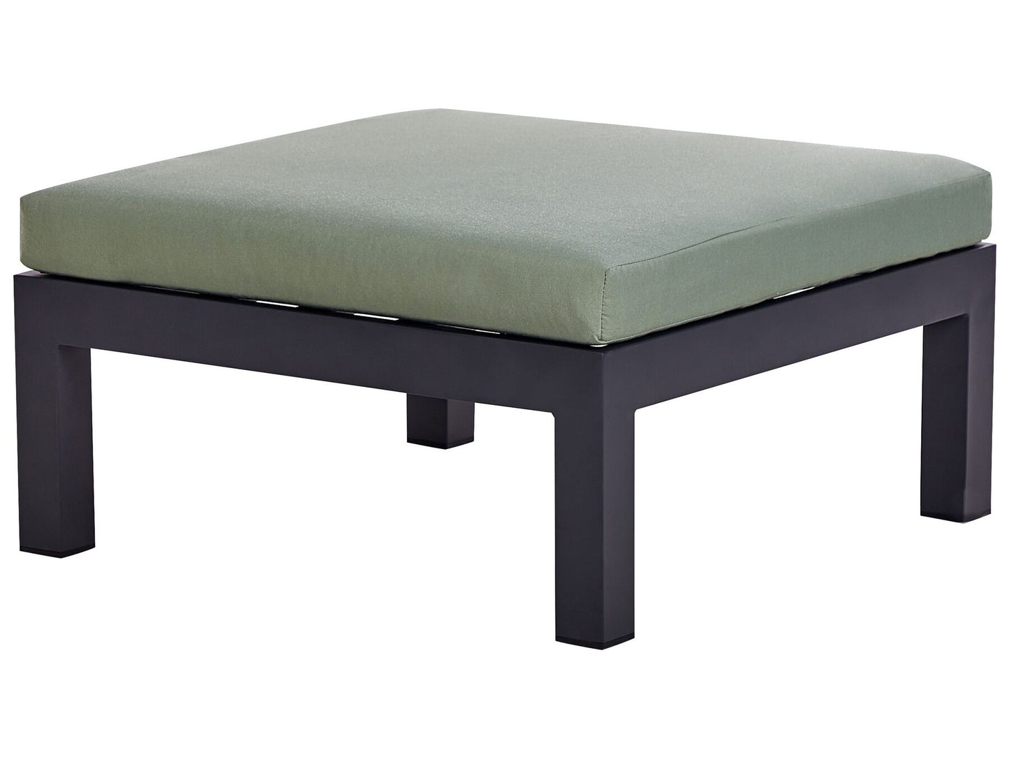 Garden Corner Sofa with Table 5 Seater MESSINA Left Hand Metal Green