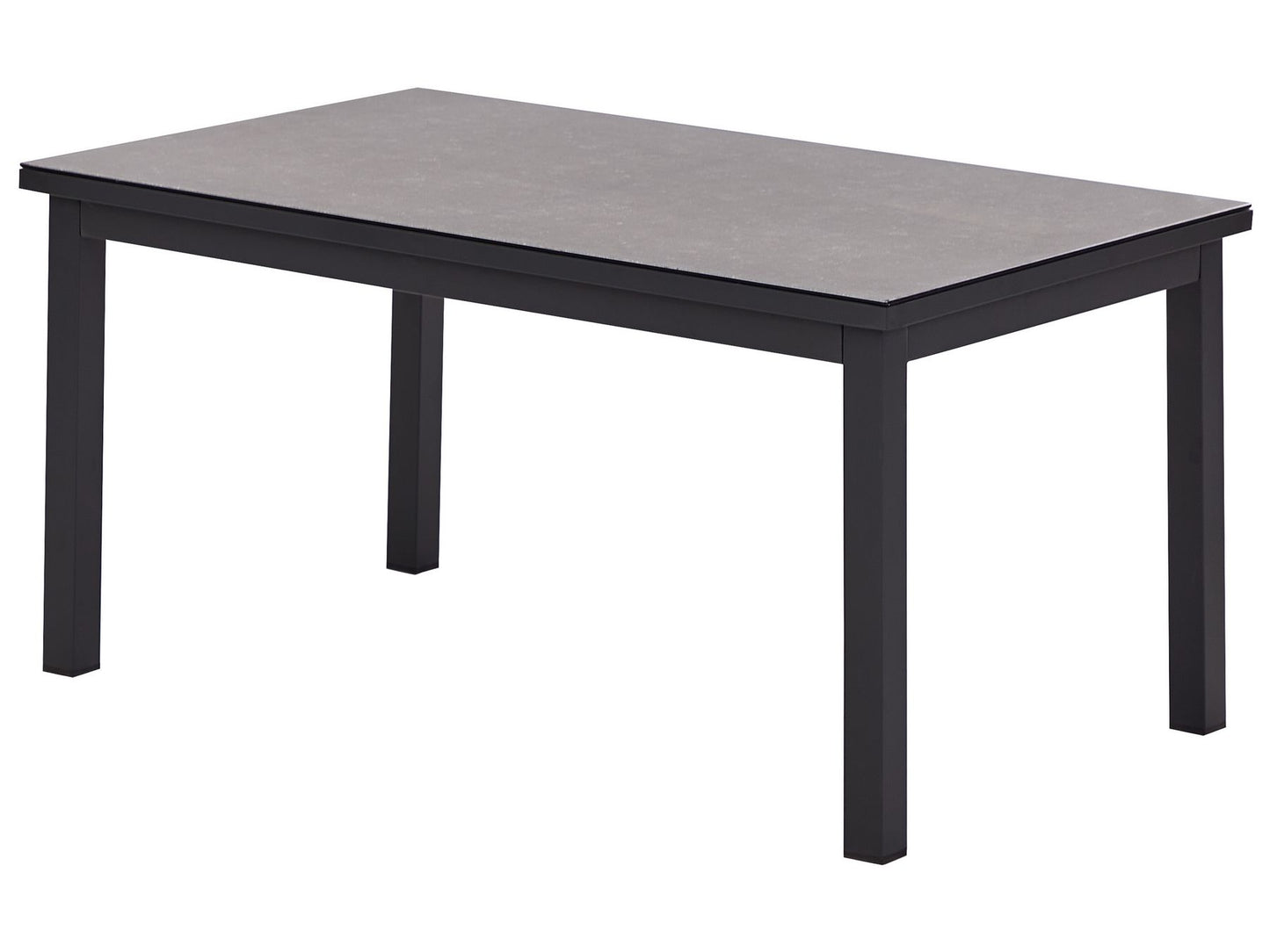 Garden Corner Sofa with Table 5 Seater MESSINA Left Hand Metal Off-White