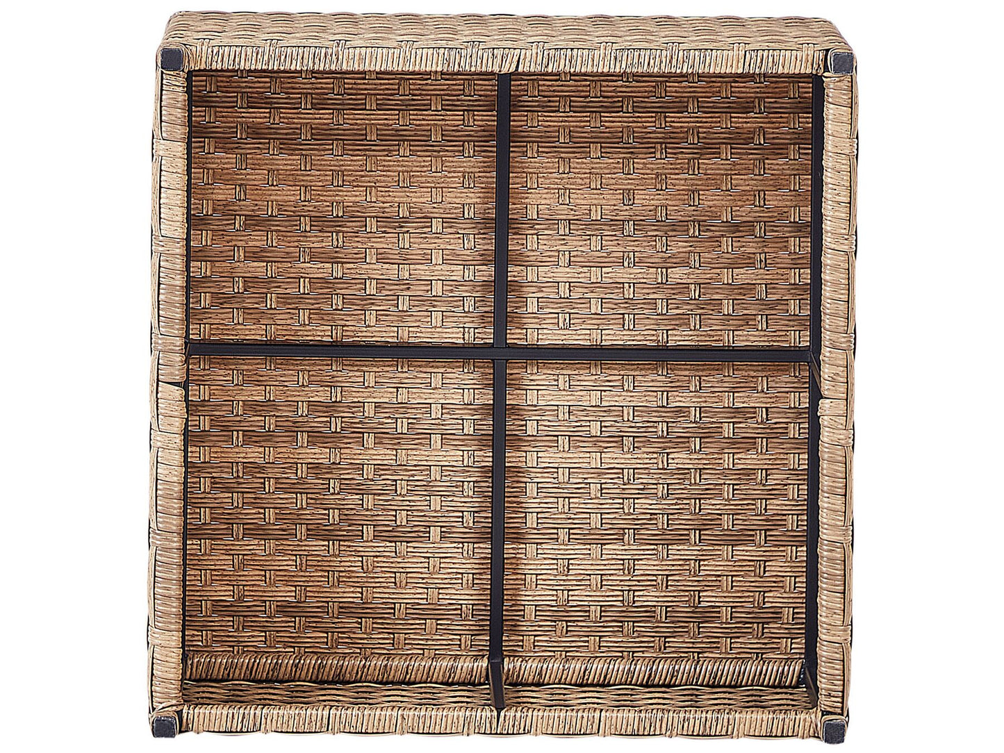 Garden Corner Sofa with Table 4 Seater Left Hand Rattan Off-White