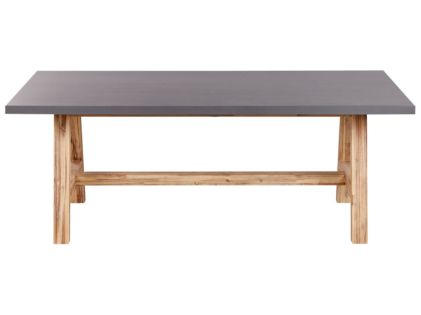 Garden Dining Set with Benches 6 Seater TONNARE Concrete Grey