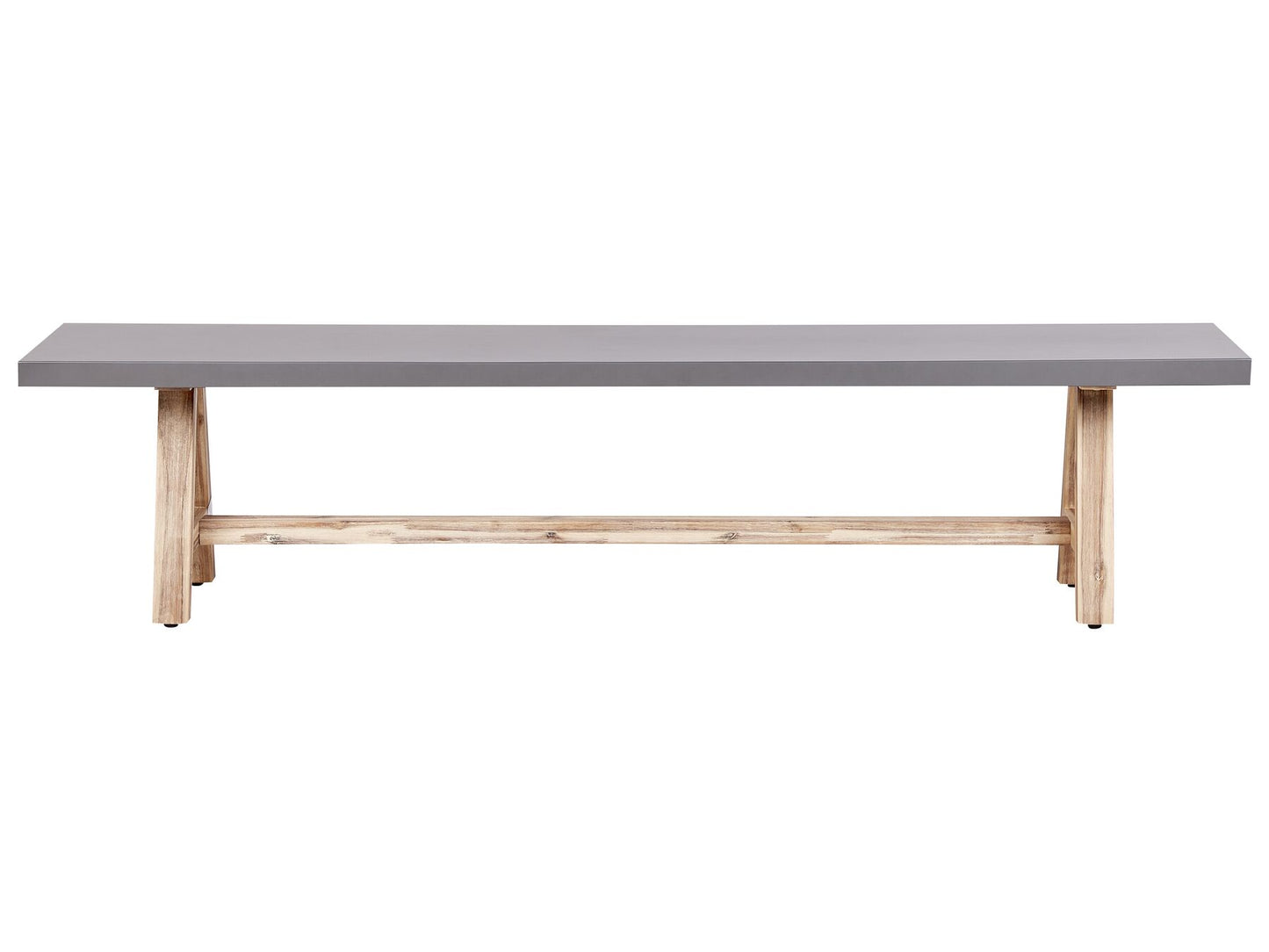 Garden Dining Set with Benches 6 Seater TONNARE Concrete Grey