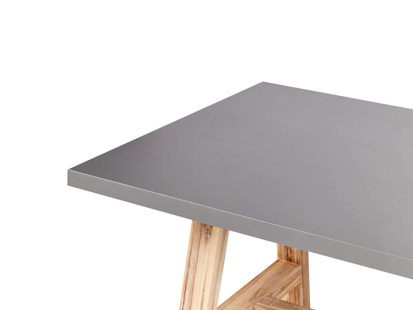 Garden Dining Set with Benches 6 Seater TONNARE Concrete Grey