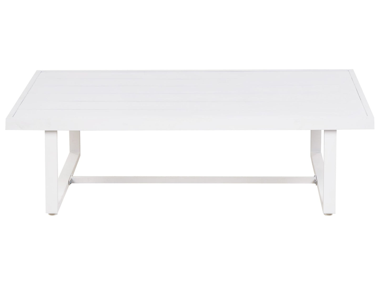 Garden Lounge Set with Table 5 Seater SERLA Metal White