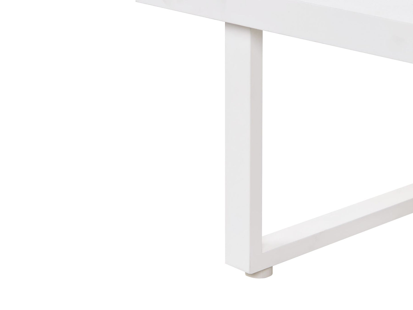Garden Lounge Set with Table 5 Seater SERLA Metal White