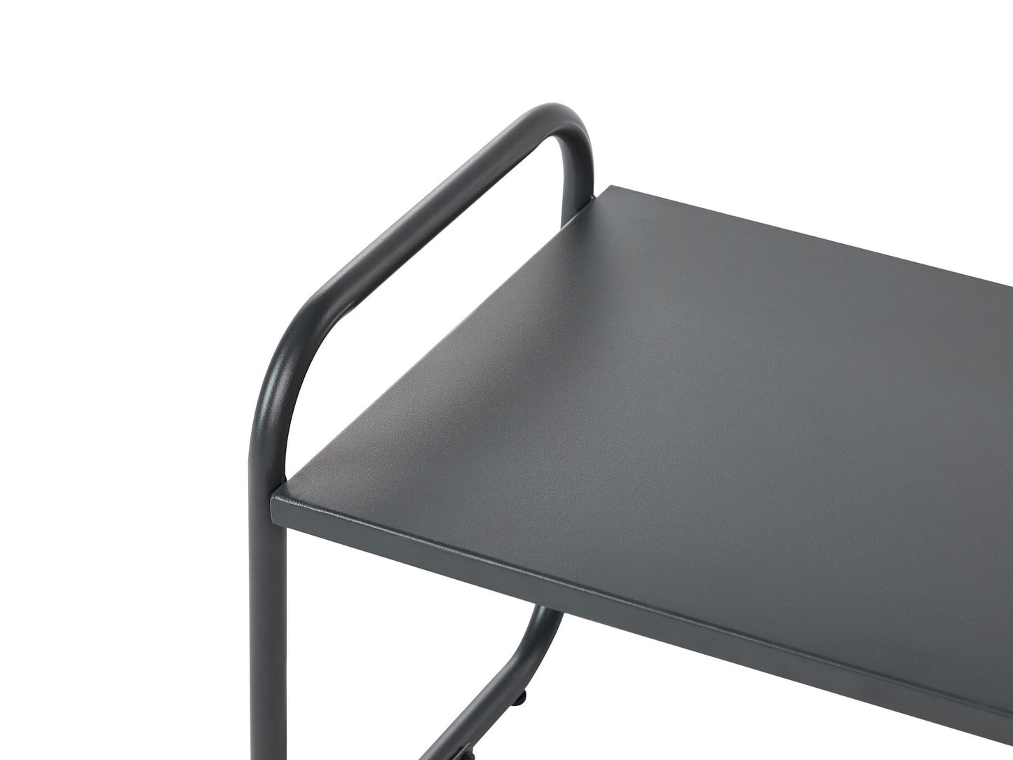 Garden Lounge Set with Table 4 Seater VEZZANA Metal Grey