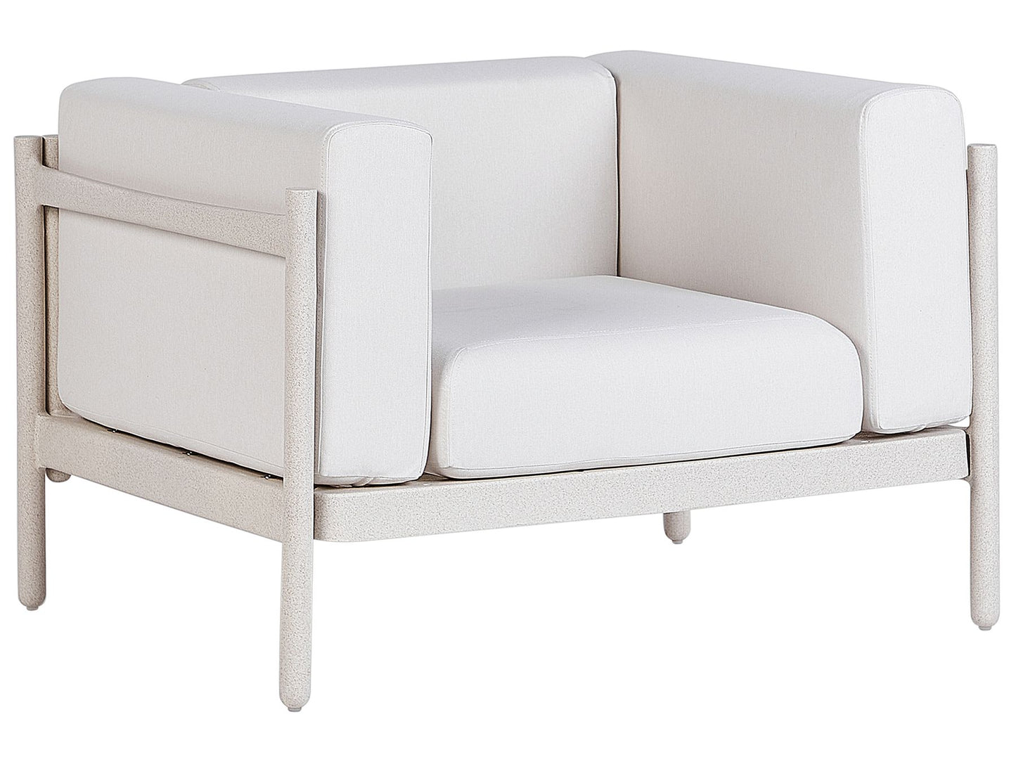 Garden Lounge Set with Table 4 Seater FERRETTI Light Beige