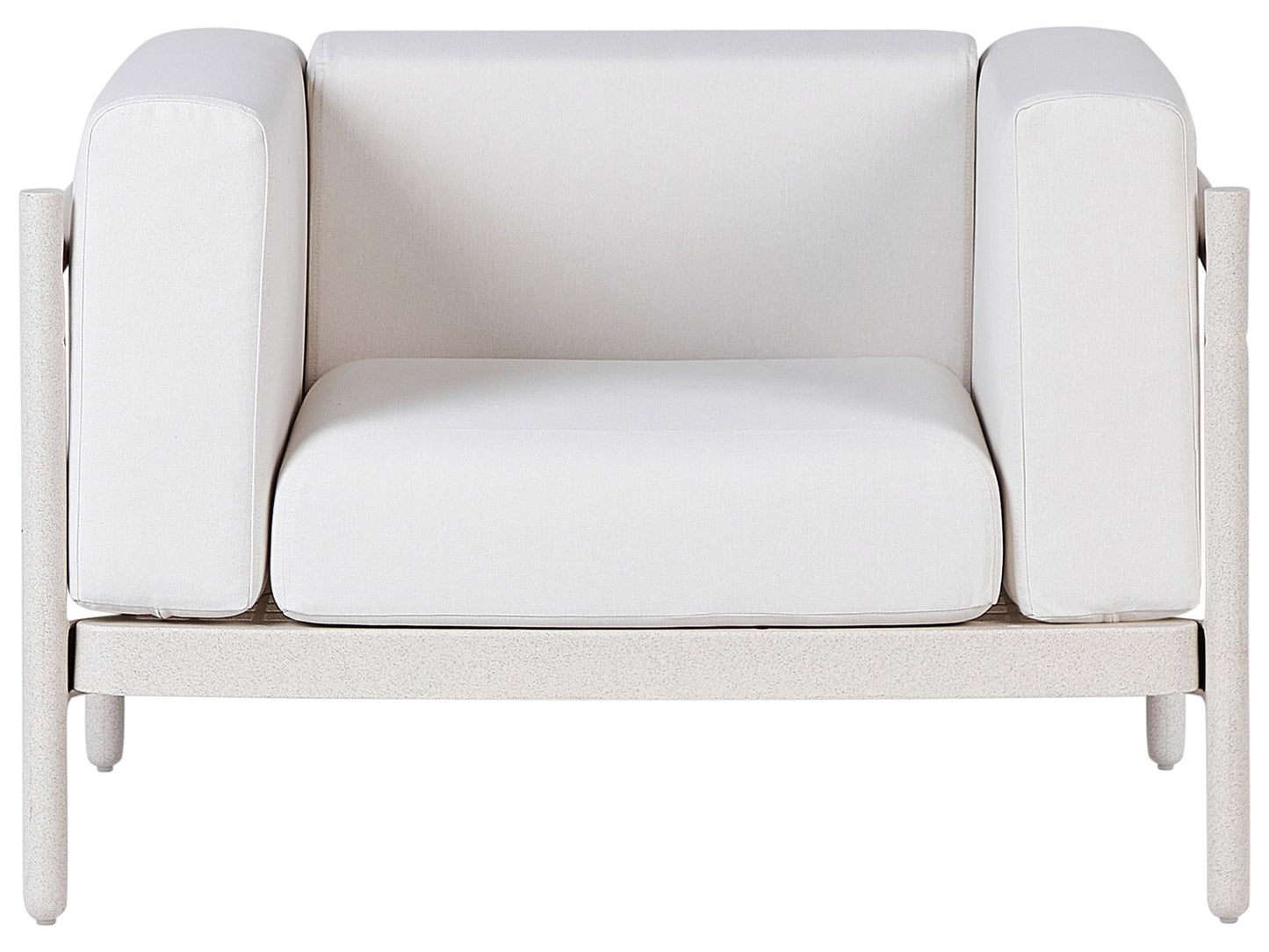 Garden Lounge Set with Table 4 Seater FERRETTI Light Beige