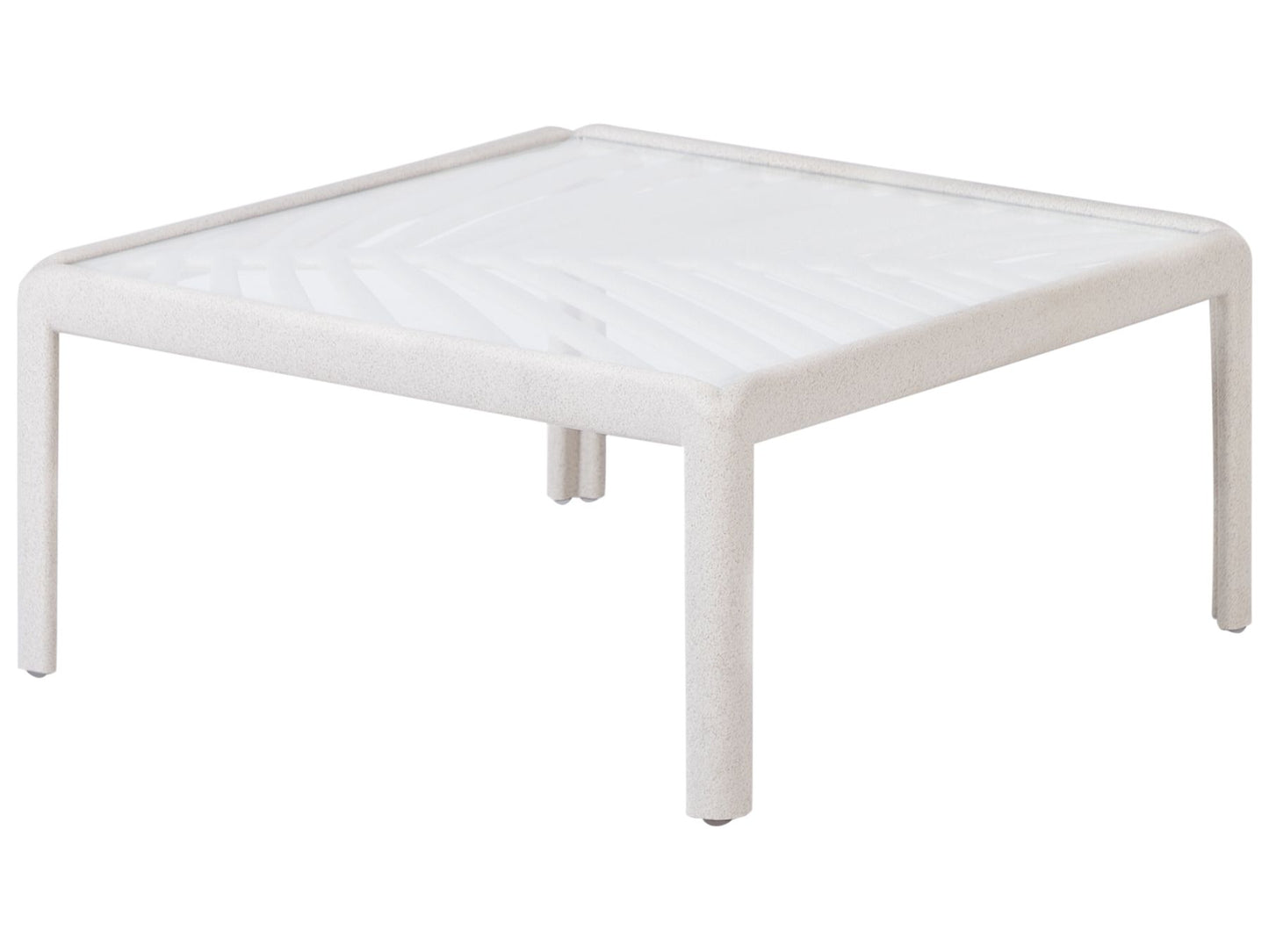 Garden Lounge Set with Table 4 Seater FERRETTI Light Beige