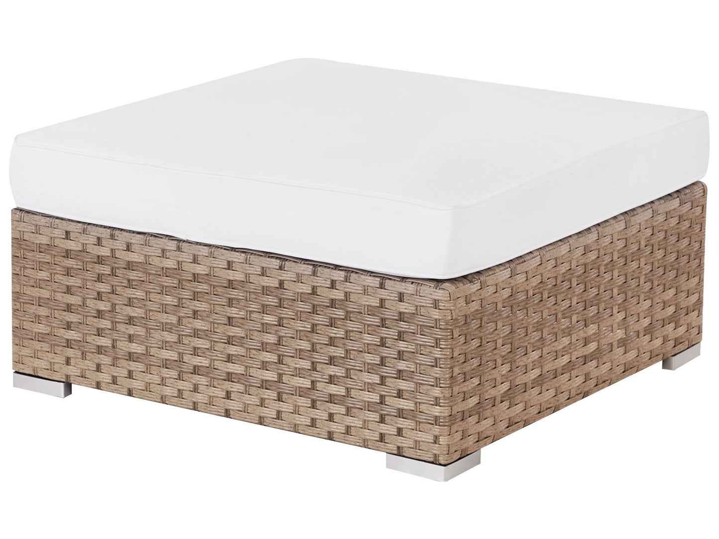 Garden Corner Sofa with Table 4 Seater SANO Left Hand Modular PE Rattan Natural