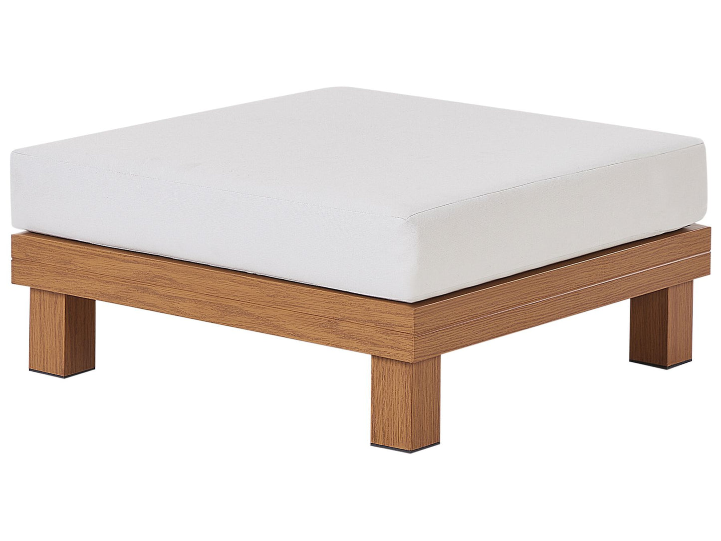 Garden Corner Sofa with Table 5 Seater SANZA Left Hand Modular Metal White