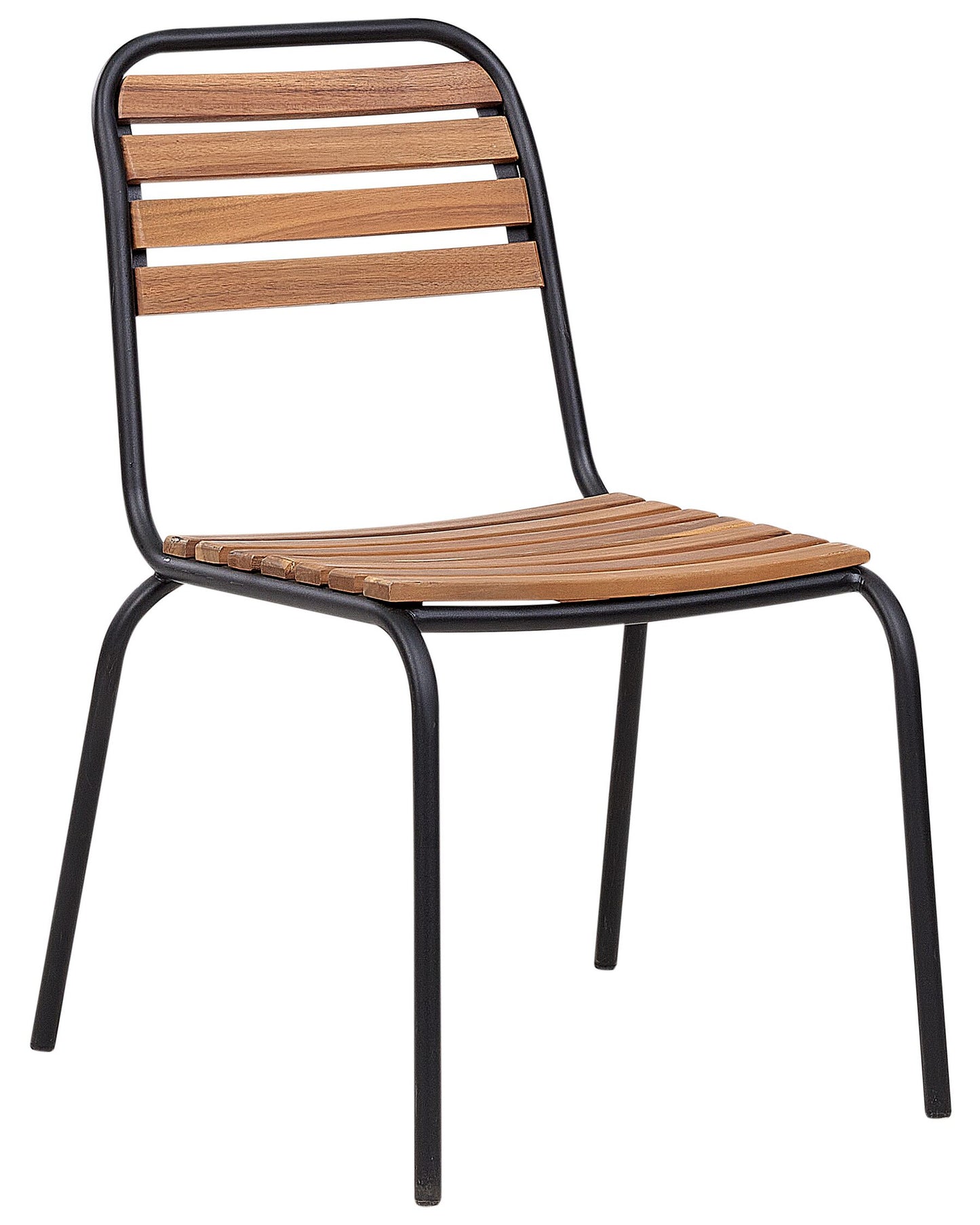 Set of 6 Garden Chairs VALLESE Acacia Wood Brown