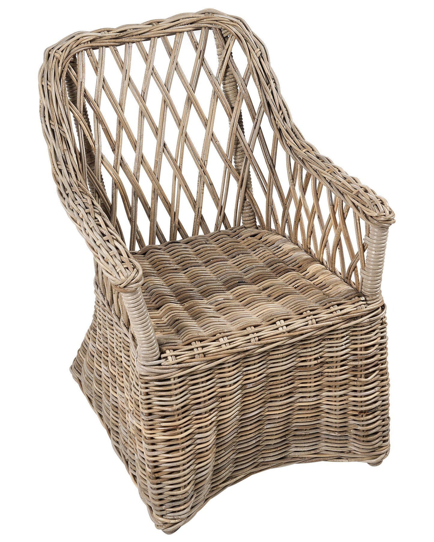 Set of 2 Rattan Garden Chairs Natural MAROS II