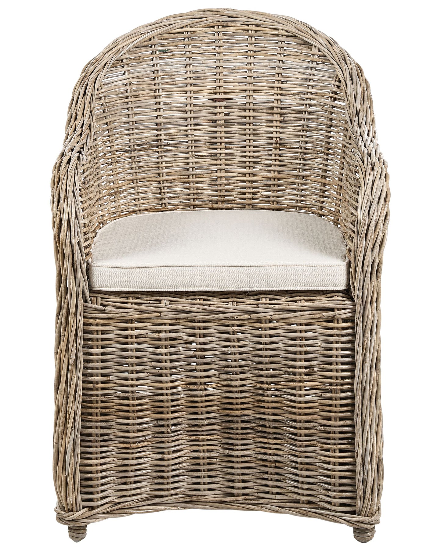 Set of 2 Garden Armchairs with Cushions SUSUA II Rattan Natural