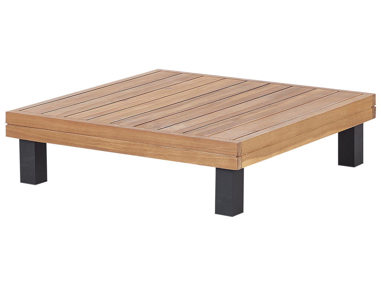 Garden Corner Sofa with Table 5 Seater FRAZZANO Modular Certified Acacia Wood Grey