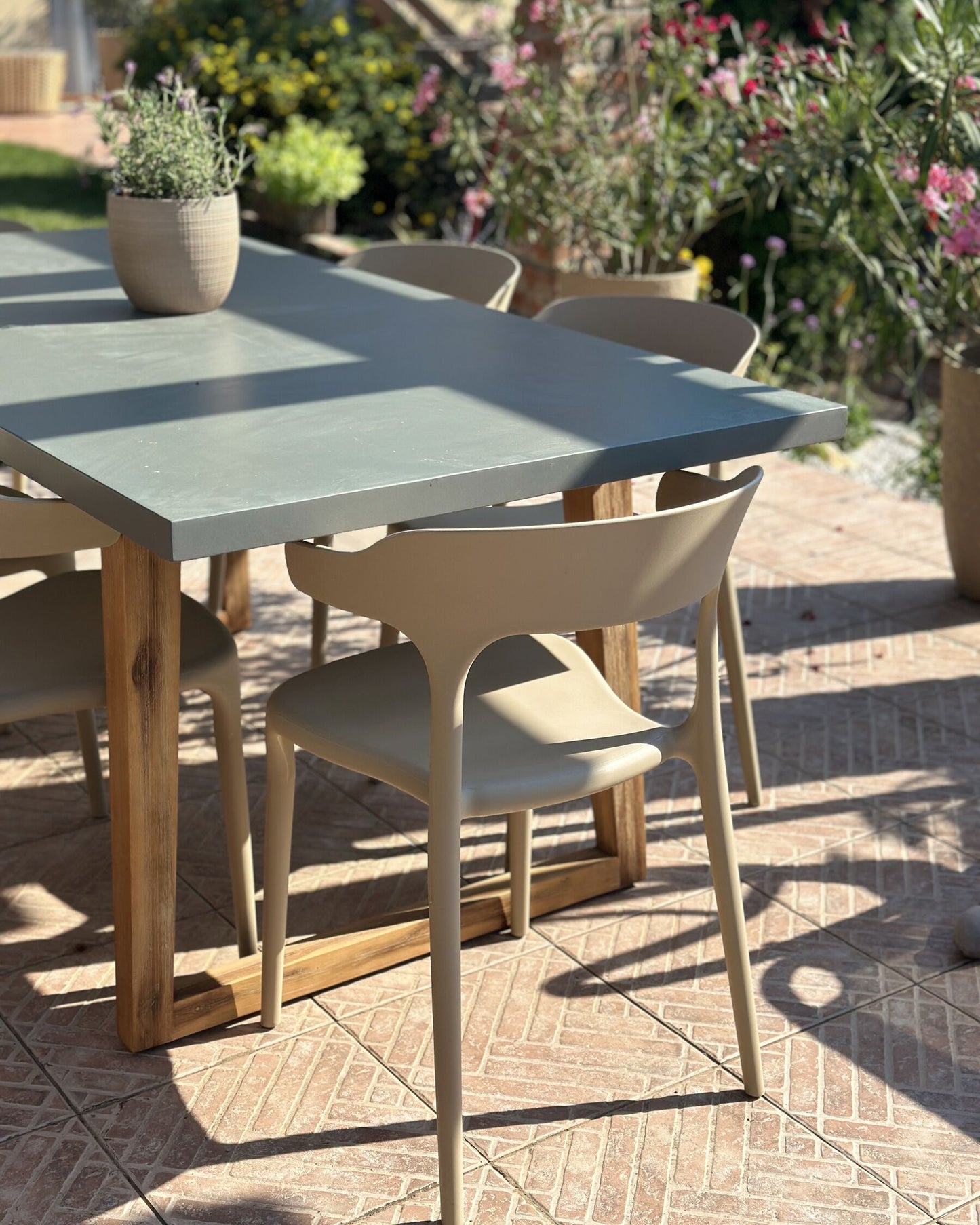 Set of 8 Dining Chairs GUBBIO Sand Beige