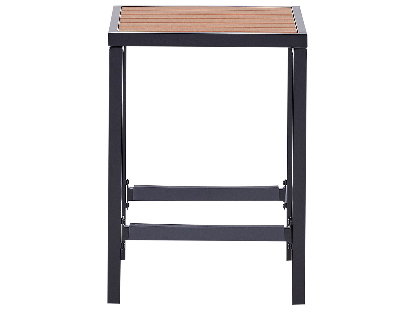 Garden Bar Set 2 Seater AVETRANA Metal Brown/ Black