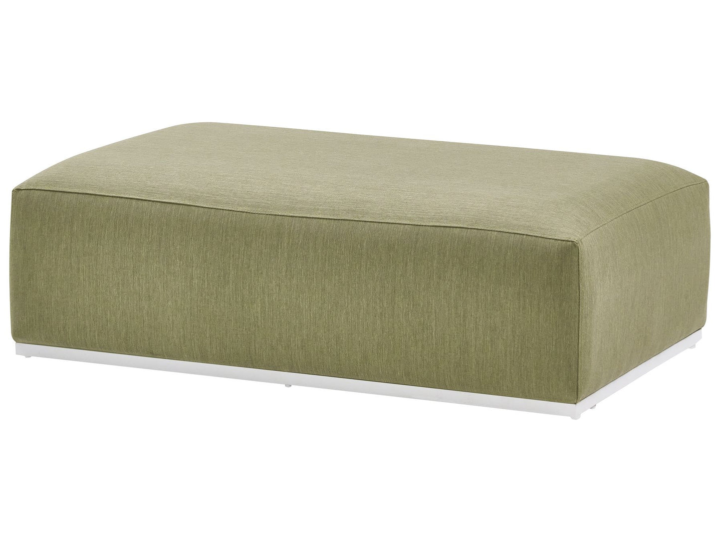 Garden Sofa with Ottoman 7 Seater BATTIFOLLO Modular Olive Green