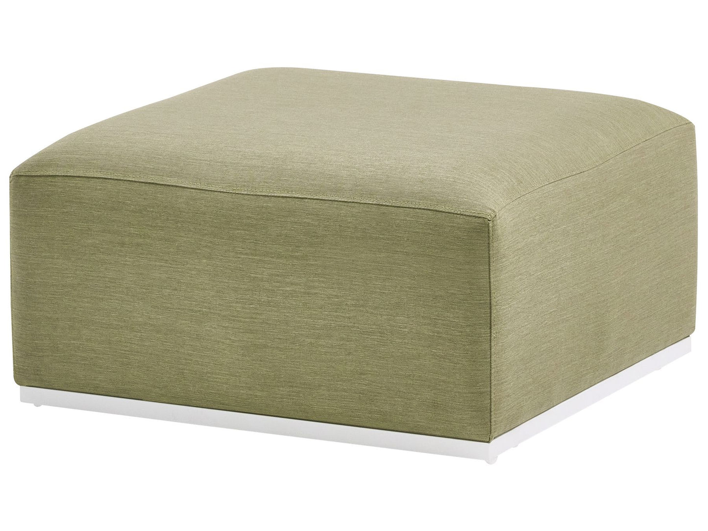 Garden Sofa with Ottoman 7 Seater BATTIFOLLO Modular Olive Green