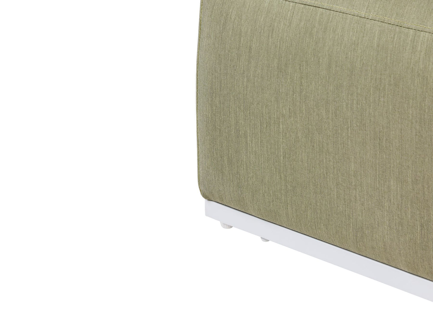 Garden Sofa with Ottoman 7 Seater BATTIFOLLO Modular Olive Green