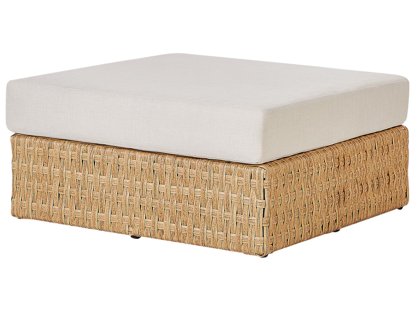 Garden Corner Sofa with Table 4 Seater OLIVERI Right Hand PE Rattan Beige