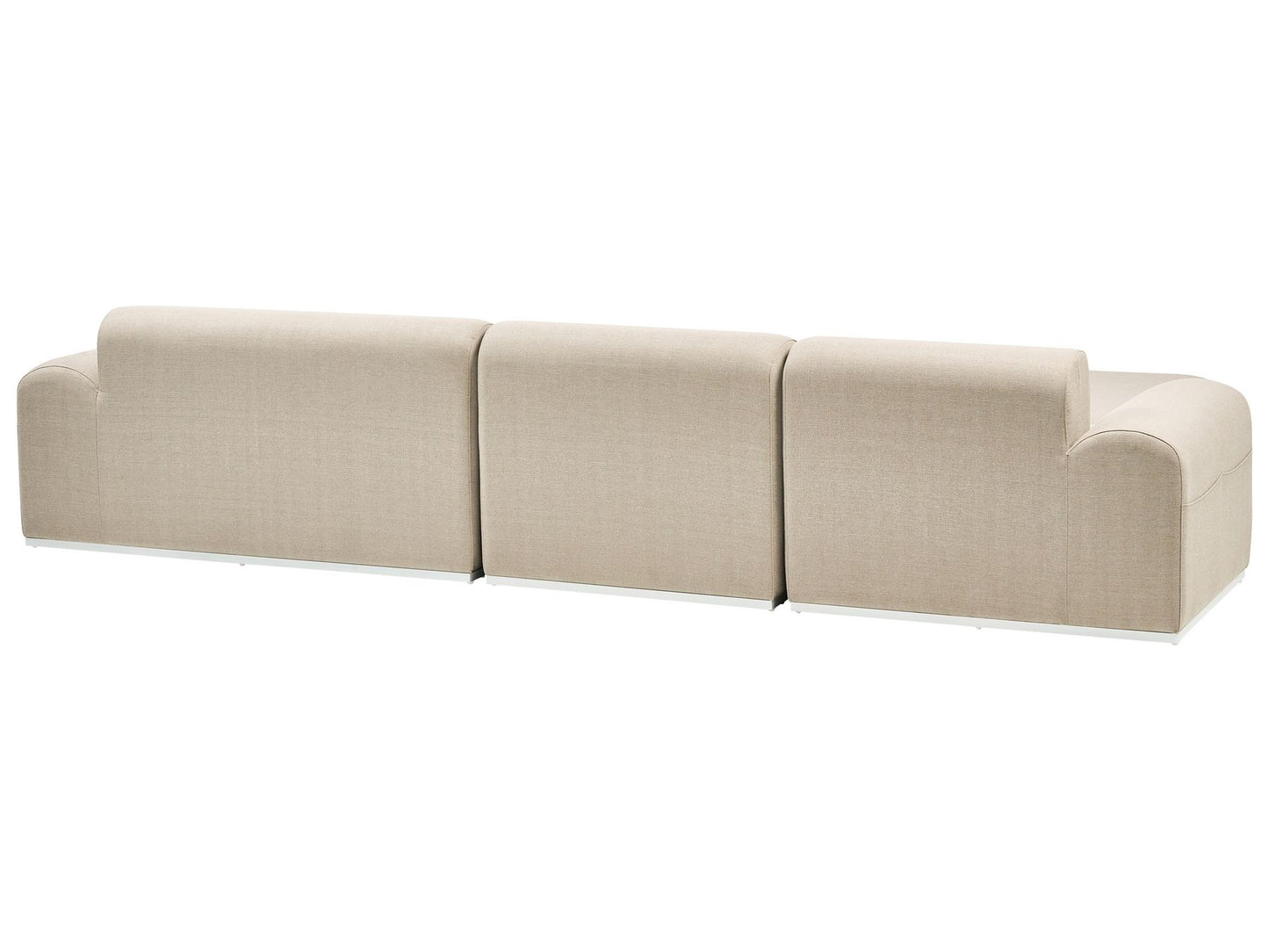 Garden Sofa with Ottoman 7 Seater BATTIFOLLO Modular Beige
