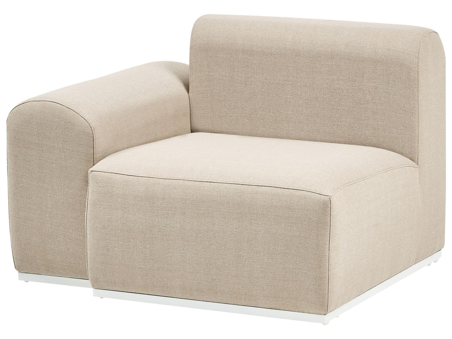 Garden Sofa with Ottoman 7 Seater BATTIFOLLO Modular Beige
