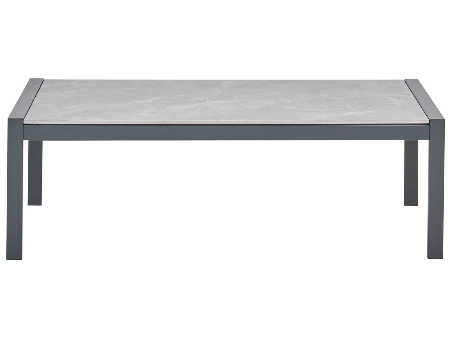 Garden Lounge Set with Table 5 Seater SKALA Metal Dark Grey