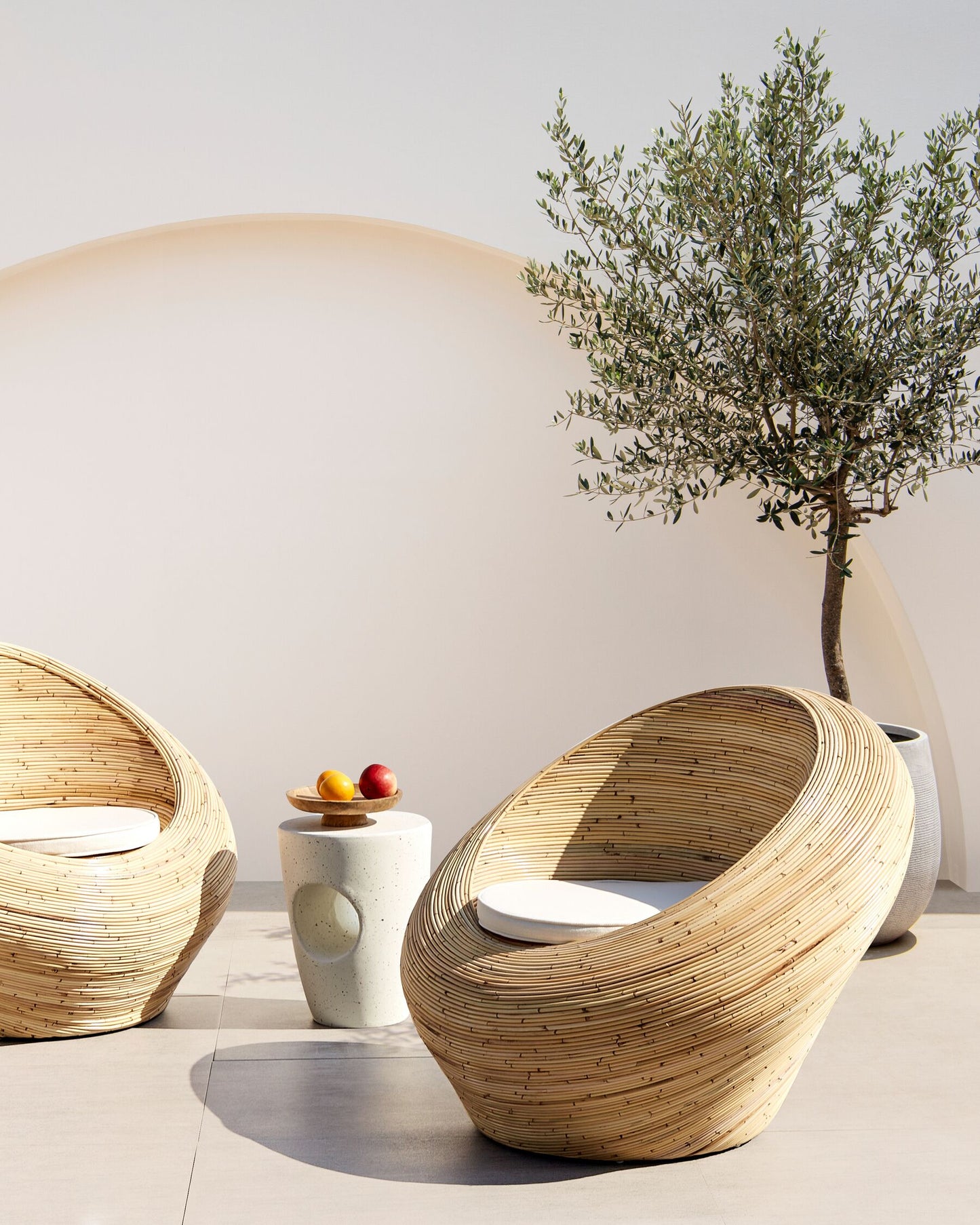 Garden Armchair MAIORI Rattan Natural