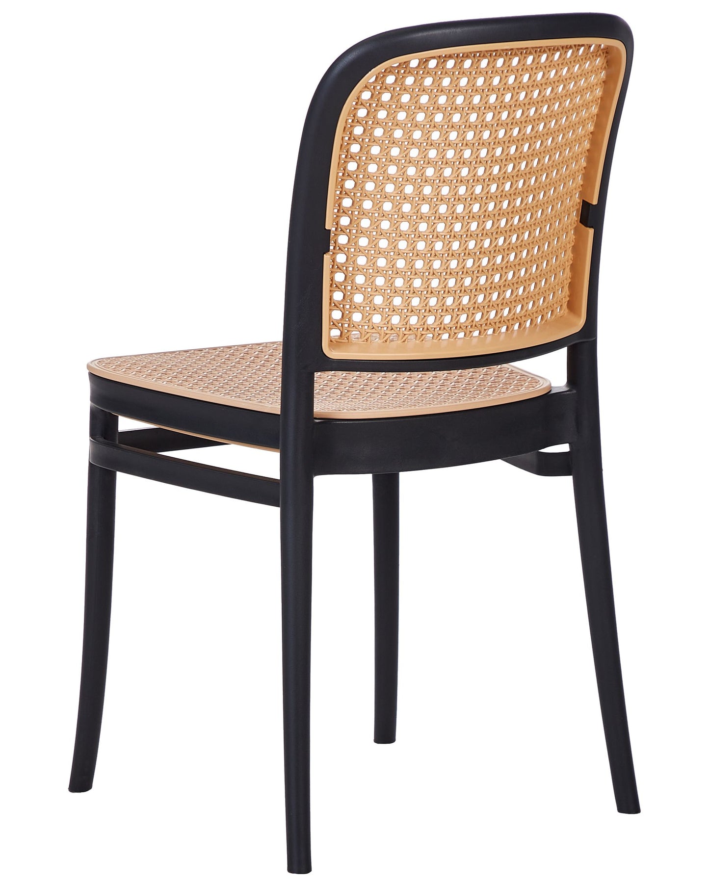Set of 4 Dining Chairs PLOSE Beige