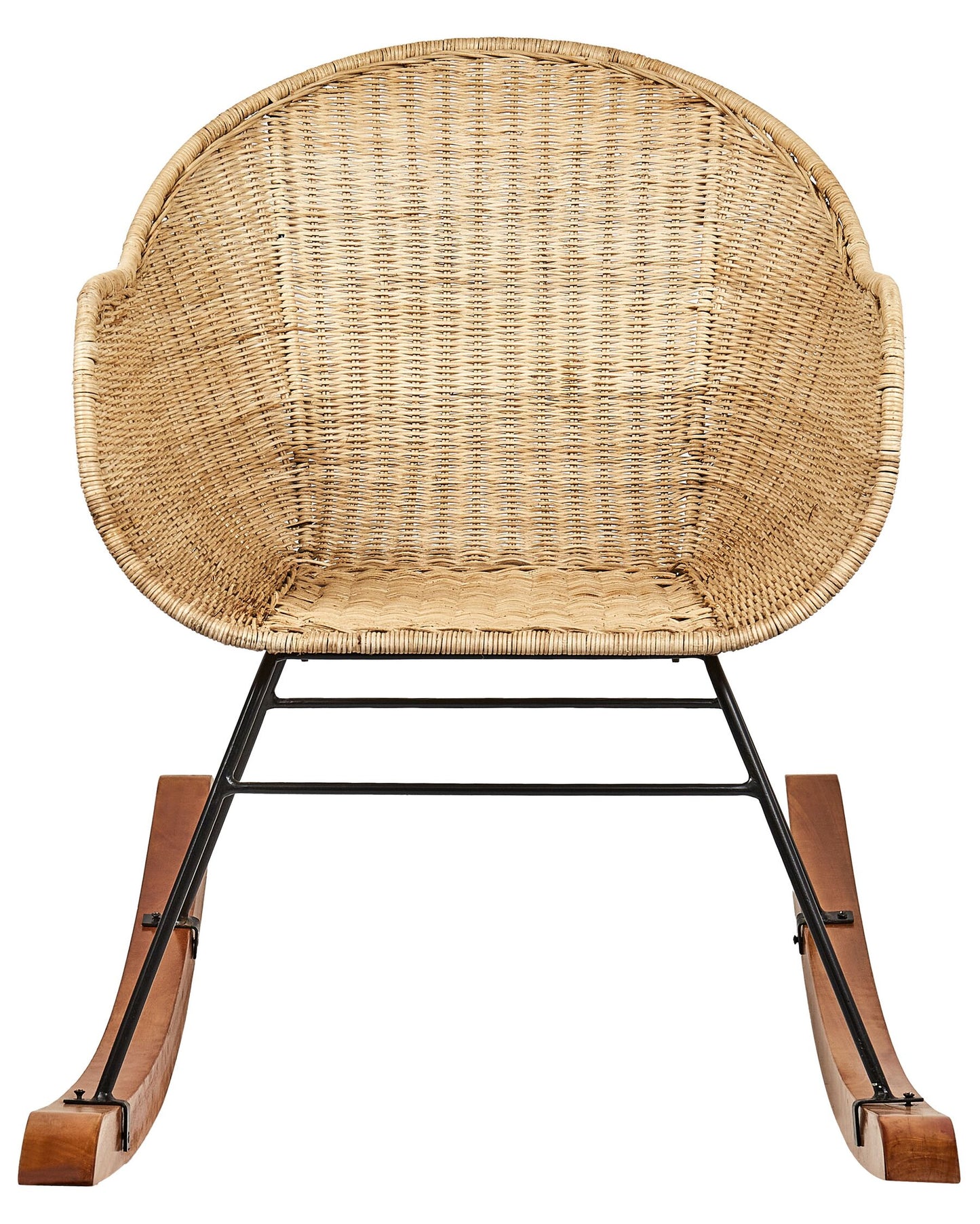 Set of 2 Rocking Chairs LAVINIO Rattan Natural