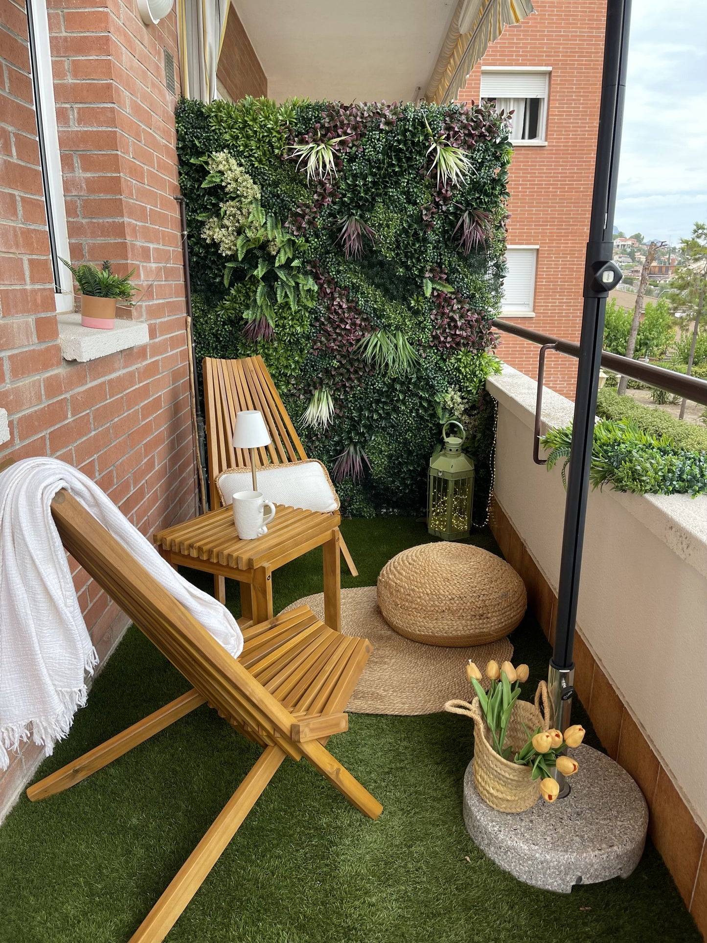 Set of 2 Garden Chairs BELLANO Acacia Wood Brown